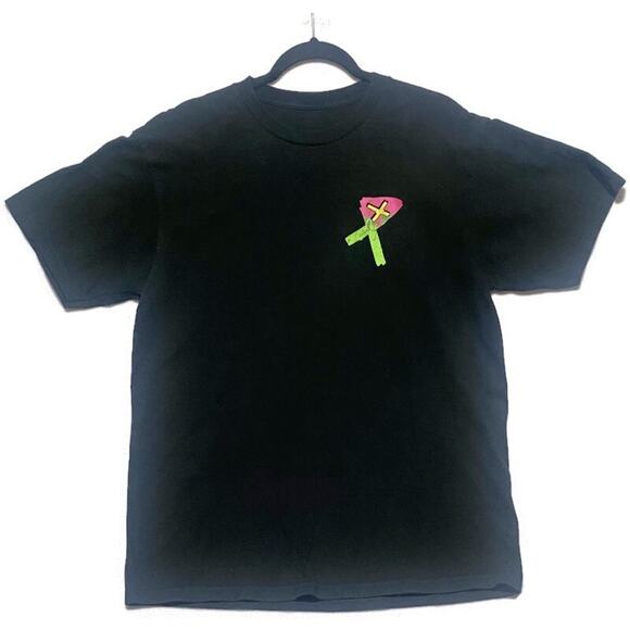 Pixel Vault Punks T-Shirt Large With Punks Graphic Black Short Sleeve - Picture 2 of 7